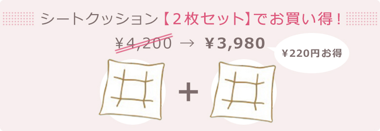 シートクッション【2枚セット】でお買い得！